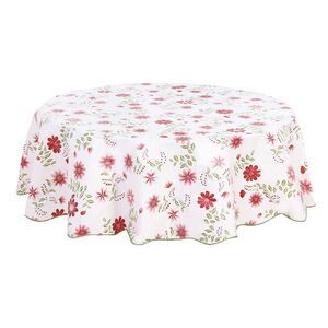 Vinyl Round Tablecloth 71" Dia for Wedding/Parties Tablecloth Floral Printed